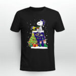 Baltimore Ravens Snoopy Woodstock Christmas 4 T Shirt