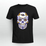 Baltimore Ravens Sugar Skull 4 T Shirt