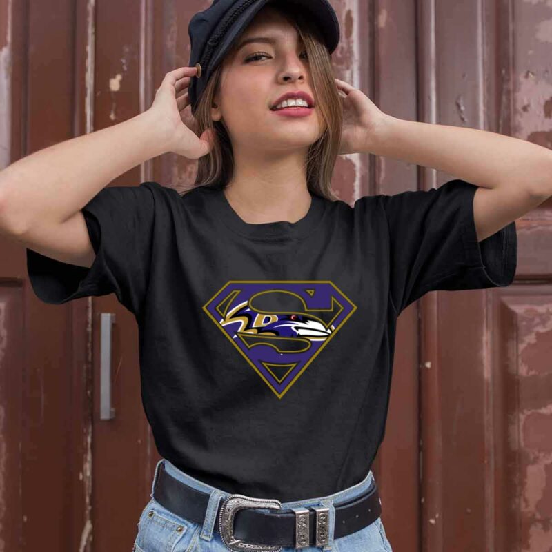 Baltimore Ravens Superman Logo 0 T Shirt