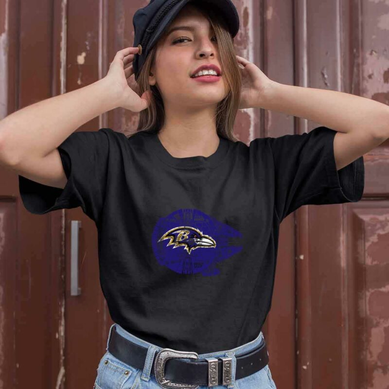 Baltimore Ravens The Millennium Falcon Star Wars 0 T Shirt
