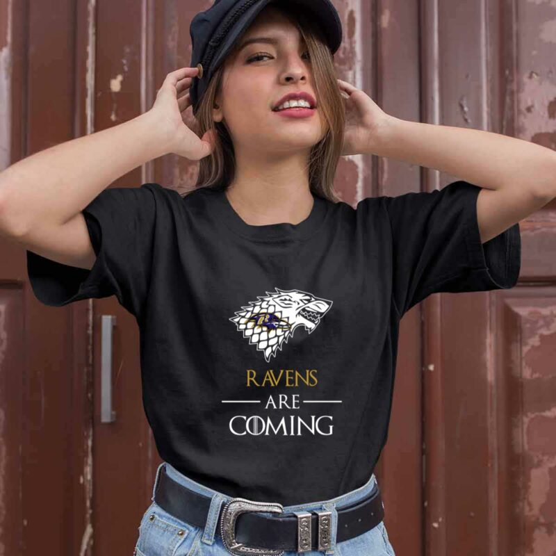 Baltimore Ravens Stark House Are Coming Funny Game Of Thrones 0 T Shirt