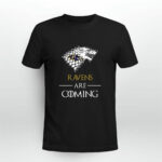 Baltimore Ravens stark house are coming funny Game of Thrones 2 T Shirt