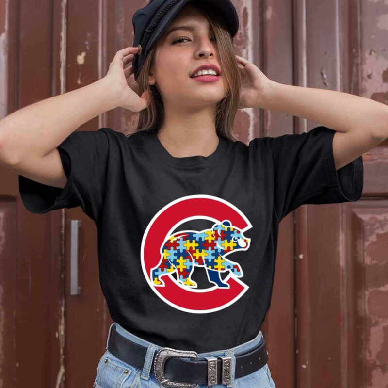 Baseball Chicago Cubs Autism Awareness 0 T Shirt