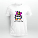 Beach Summer Sunglasses Messy Bun Mom CNA Off Duty 4 T Shirt