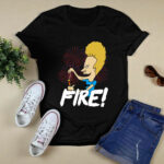 Beavis Fire 4th Of July 4 T Shirt