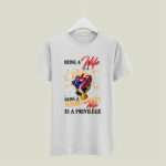 Being A Wife Is A Choice Being A Vietnam Veterans Wife Is A Privilege white 5 T Shirt