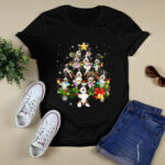 Bernedoodle Christmas Tree Lights Funny Dog Xmas 3135 T Shirt