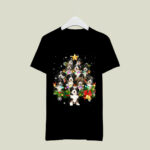 Bernedoodle Christmas Tree Lights Funny Dog Xmas 3136 T Shirt