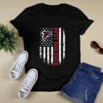 Best Atlanta Falcons dad ever american flag 4 T Shirt