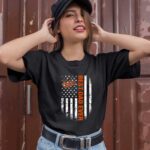 Best Baltimore Orioles dad ever american flag 0 T Shirt