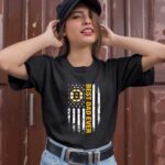 Best Boston Bruins dad ever american flag 3 T Shirt