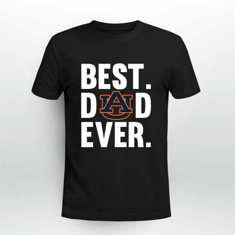 Best Dad Ever Auburn Tigers Logo Father Day 0 T Shirt