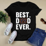 Best Dad Ever Auburn Tigers logo Father Day 4 T Shirt
