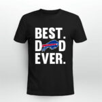 Best Dad Ever Buffalo Bills logo Father Day 4 T Shirt