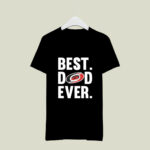 Best Dad Ever Carolina Hurricanes logo Father Day 1 T Shirt