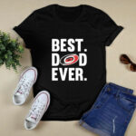 Best Dad Ever Carolina Hurricanes logo Father Day 4 T Shirt