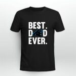 Best Dad Ever Carolina Panthers logo Father Day 2 T Shirt