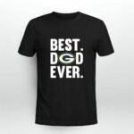 Best Dad Ever Green Bay Packers logo Father Day 3 T Shirt