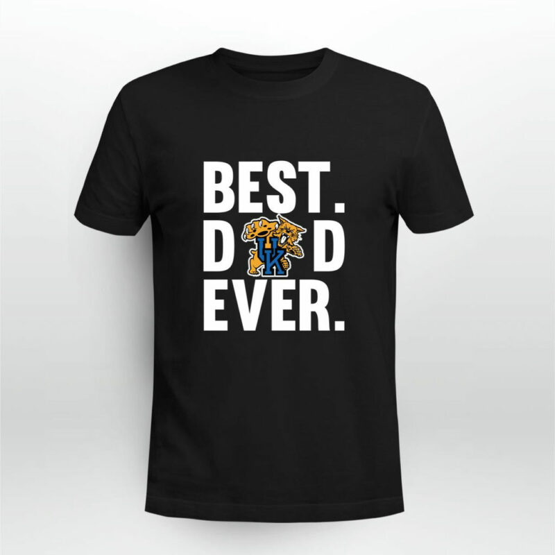 Best Dad Ever Kentucky Wildcats Logo Father Day 0 T Shirt