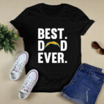 Best Dad Ever Los Angeles Chargers logo Father Day 3 T Shirt