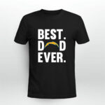 Best Dad Ever Los Angeles Chargers logo Father Day 4 T Shirt
