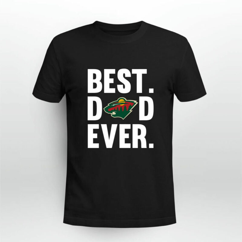 Best Dad Ever Minnesota Wild Logo Father Day 0 T Shirt