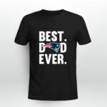 Best Dad Ever New England Patriots logo Father Day 4 T Shirt