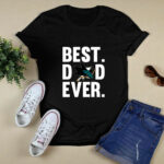 Best Dad Ever San Jose Sharks logo Father Day 4 T Shirt