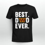 Best Dad Ever Washington Commanders Father Day 4 T Shirt