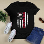 Best Georgia Bulldogs dad ever american flag 4 T Shirt