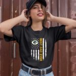 Best Green Bay Packers dad ever american flag 0 T Shirt
