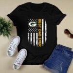 Best Green Bay Packers dad ever american flag 2 T Shirt