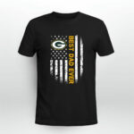 Best Green Bay Packers dad ever american flag 4 T Shirt