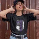 Best LSU Tigers dad ever american flag 3 T Shirt
