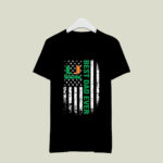 Best Miami Hurricanes dad ever american flag 1 T Shirt