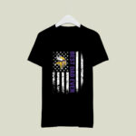 Best Minnesota Vikings dad ever american flag 2 T Shirt