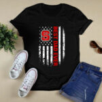 Best NC State Wolfpack dad ever american flag 4 T Shirt