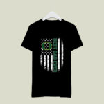 Best Oregon Ducks dad ever american flag 1 T Shirt