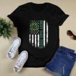 Best Oregon Ducks dad ever american flag 4 T Shirt