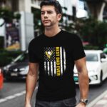 Best Pittsburgh Penguins dad ever american flag 2 T Shirt