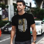 Best Vegas Golden Knights dad ever american flag 2 T Shirt