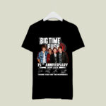Big Time Rush 15th Anniversary 2009 2024 Thank You For The Memories 2 T Shirt