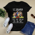 Big bang 17 Years 2007 2024 theory anniversary movie 4 T Shirt