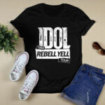 Billy Idol Rebel yell 1984 Tour 2 T Shirt