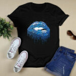 Biting Glossy Lips Sexy Detroit Lions Football 2 T Shirt