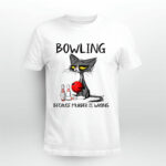 Black Cat Bowling Because Murder Is Wrong 4 T Shirt