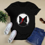 Black Cat David Bowie Starry Background 3 T Shirt