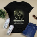 Black Panther Wakanda Forever Chadwick Boseman Signature 1976 2020 Thank You for the Memories 2 T Shirt