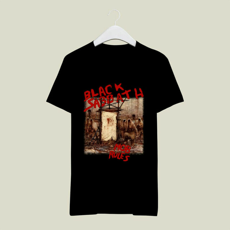 Black Sabbath Mob Rules Kill Ozzy Tour Concert Vintage 1991 Front 4 T Shirt