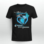 Blessed To Be Called Ovarian Cancer Surviver Cross God 2 T Shirt